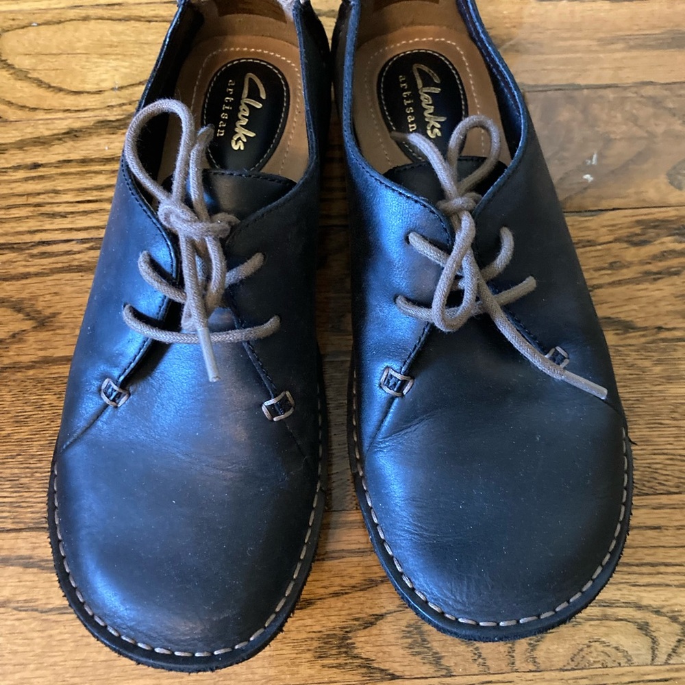 Clarks Women’s Dark Brown Leather Oxfords Janey Mar